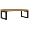 Coffee Table 110x50x35 cm Solid Mango Wood and Steel