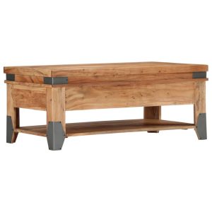 Coffee Table 110X55X45 Cm Solid Acacia Wood
