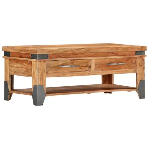 Coffee Table 110x55x45 cm Solid Acacia Wood