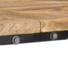 Coffee Table Solid Mango Wood and Cast Iron 140x70x45 cm