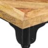 Coffee Table Solid Mango Wood and Cast Iron 140x70x45 cm