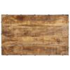 Coffee Table with Wheels Solid Mango Wood 100x60x26 cm
