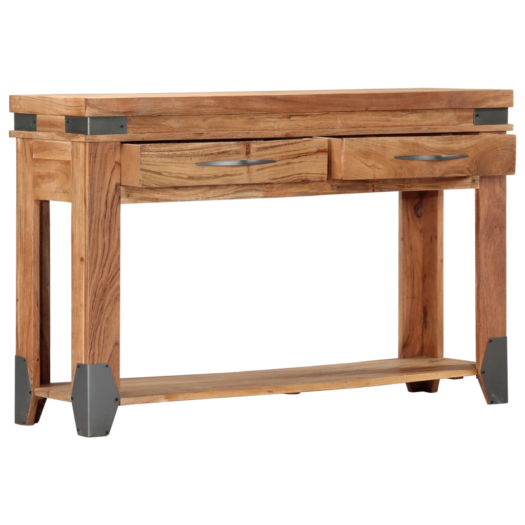 Console Table 120x35x75 cm Solid Acacia Wood