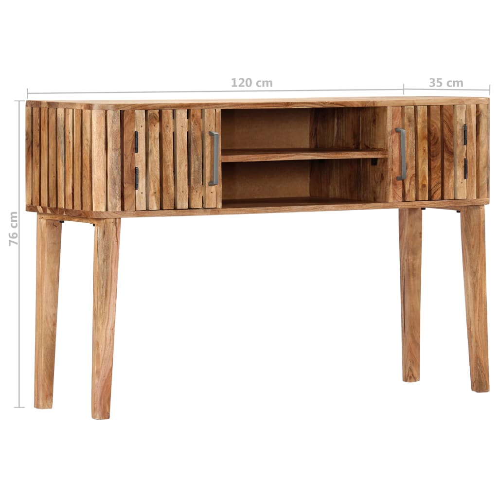 Console Table 120x35x76 cm Solid Acacia Wood