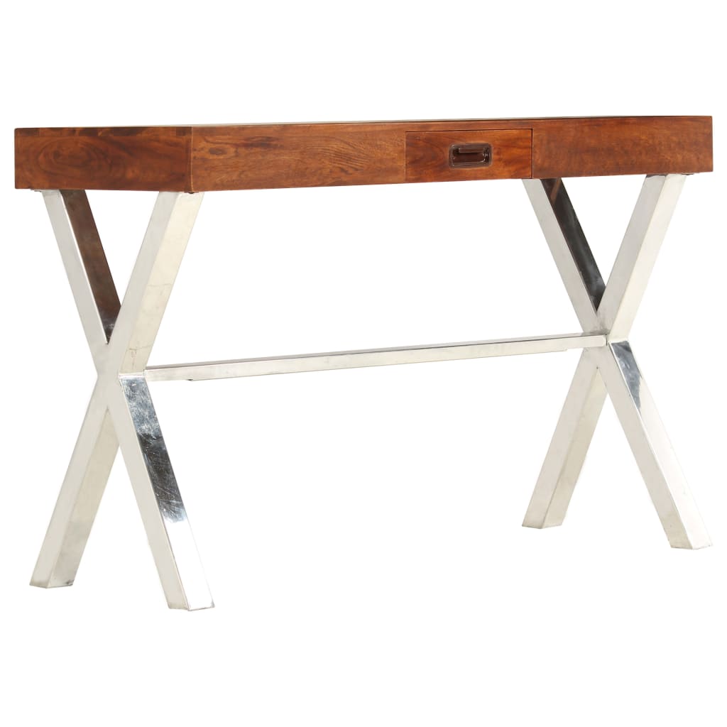Desk Solid Acacia Wood Sheesham Finish 110x50x76 cm