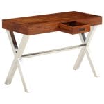 Desk Solid Acacia Wood Sheesham Finish 110x50x76 cm 4