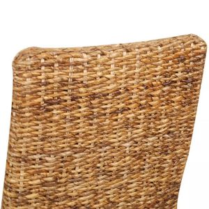 Dining Chairs 2 pcs Abaca Brown