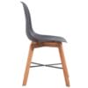 Dining Chairs 2 pcs Acacia Wood Black