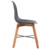Dining Chairs 2 pcs Acacia Wood Black