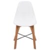 Dining Chairs 2 pcs Acacia Wood White