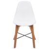 Dining Chairs 2 pcs Acacia Wood White