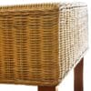 Dining Chairs 2 pcs Rattan Brown