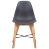 Dining Chairs 4 pcs Acacia Wood Black