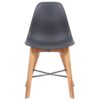 Dining Chairs 4 pcs Acacia Wood Black