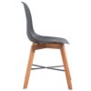 Dining Chairs 4 pcs Acacia Wood Black