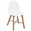 Dining Chairs 4 pcs Acacia Wood White