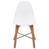 Dining Chairs 4 pcs Acacia Wood White