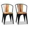 Dining Chairs 4 pcs Solid Acacia Wood