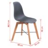 Dining Chairs 6 pcs Acacia Wood Black