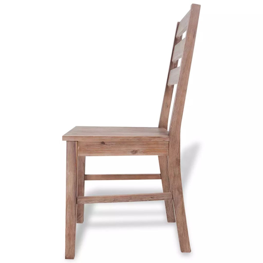 Dining Chairs 6 pcs Solid Acacia Wood 42x49x90 cm