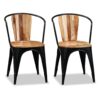Dining Chairs 6 pcs Solid Acacia Wood
