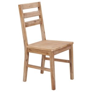 Dining Chairs 6 Pcs Solid Acacia Wood