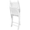 Dining Chairs 6 pcs Solid Acacia Wood White