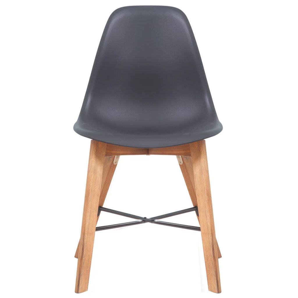 Dining Set 7 Pieces Black