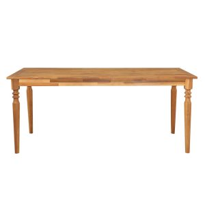 Dining Table with Turned Legs 170cm Acacia Wood