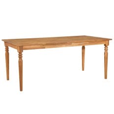 Dining Table with Turned Legs 170cm Acacia Wood