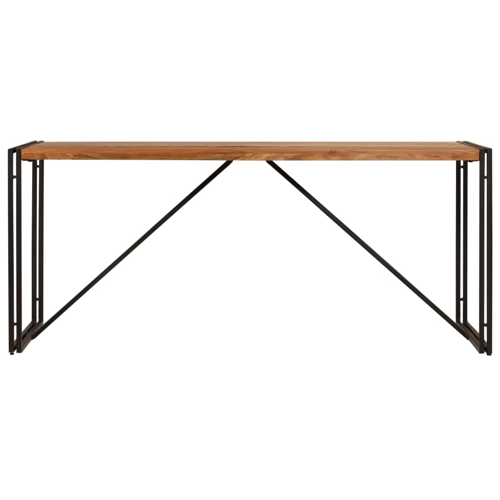 Dining Table Solid Acacia Wood with Sheesham Finish 180x90x76cm