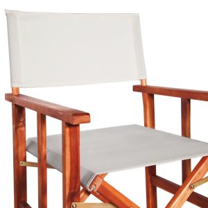 Director'S Chairs 2 Pcs Solid Acacia Wood