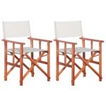 Director’s Chairs 2 pcs Solid Acacia Wood 1