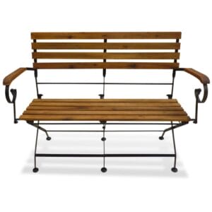 Folding Garden Bench 112 cm Solid Acacia Wood