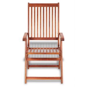 Folding Garden Chairs 2 pcs Solid Acacia Wood Brown