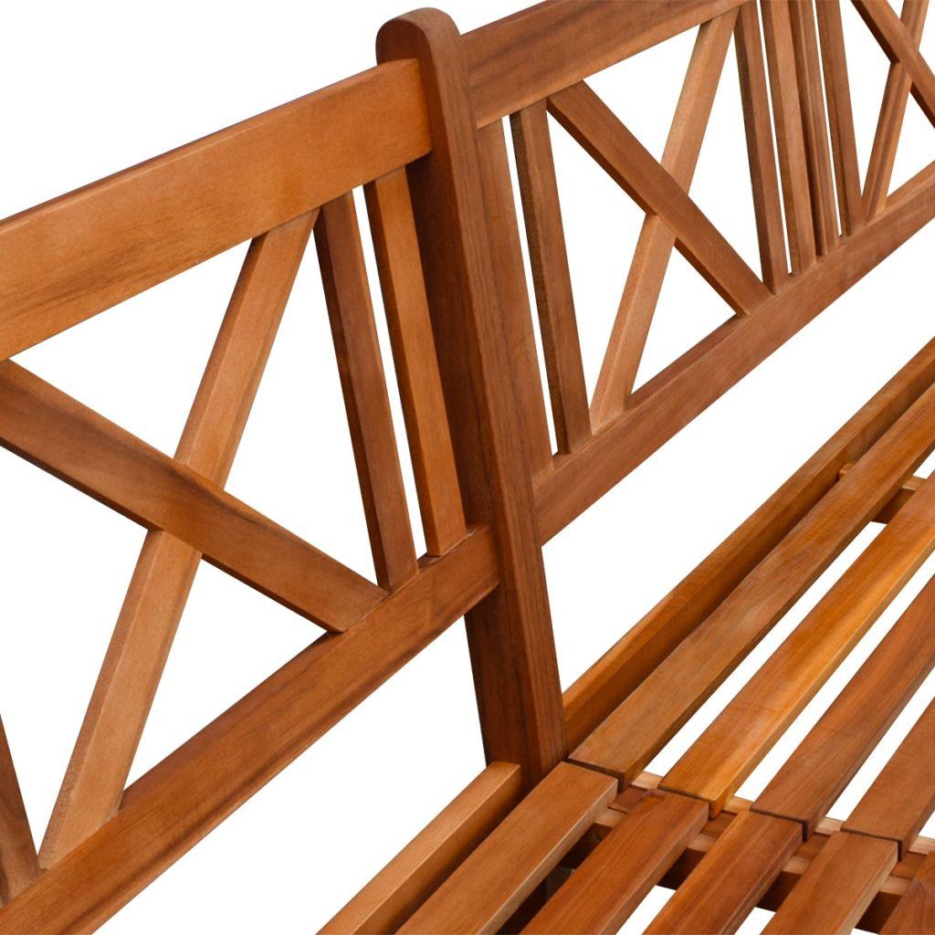 Garden Bench 240 cm Solid Acacia Wood