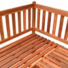 Garden Corner Bench 150 cm Solid Acacia Wood