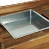 Garden Kitchen Trolley Solid Acacia Wood 92x43.5x141.5 cm