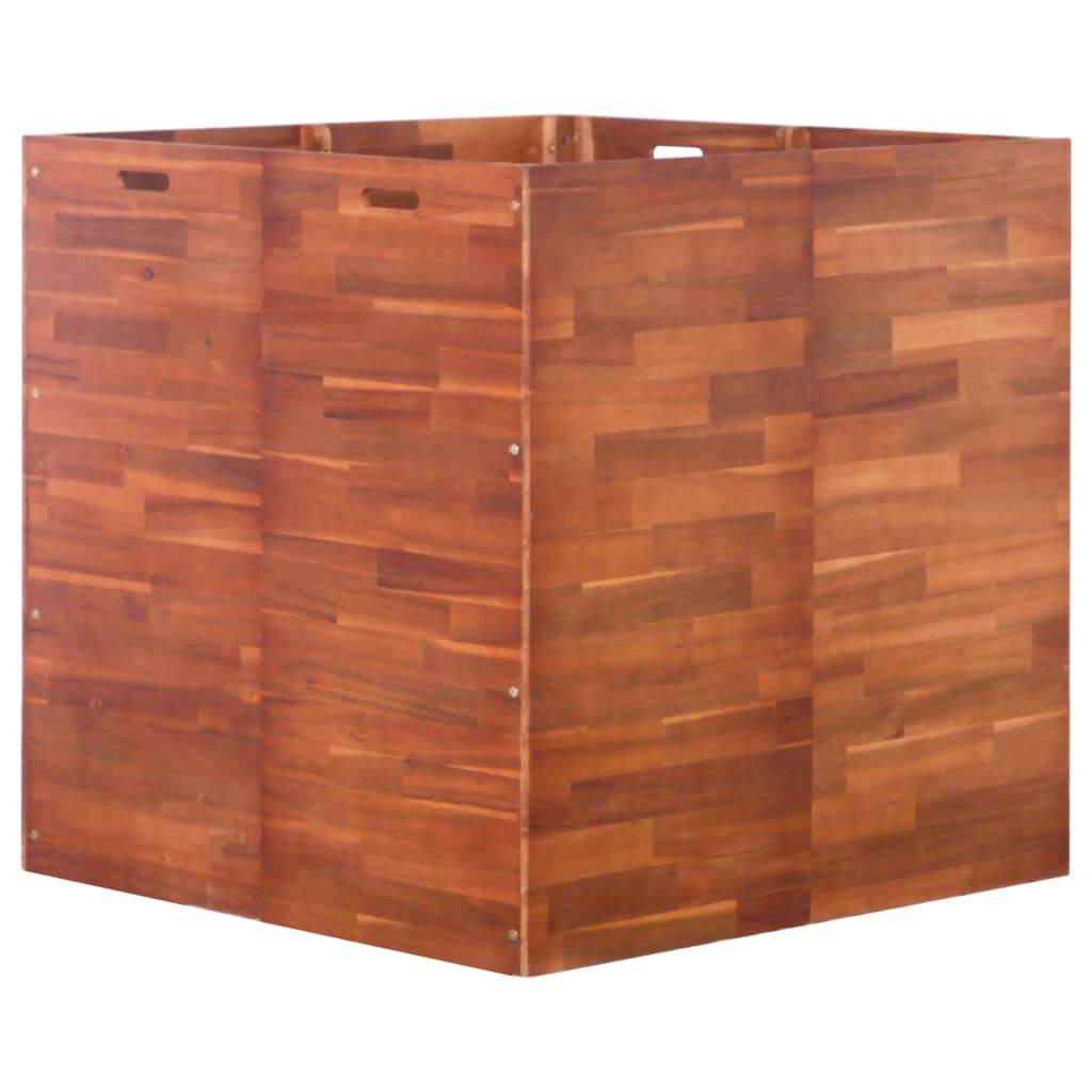 Garden Planter Acacia Wood 100x100x100 cm