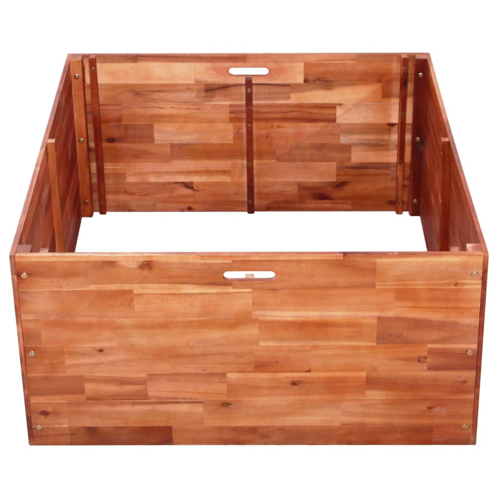 Garden Planter Acacia Wood 100x100x50 cm