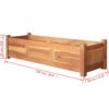 Garden Planter Acacia Wood 100x30x25 cm