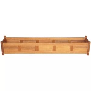 Garden Planter Acacia Wood 150x30x25 cm