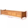 Garden Planter Acacia Wood 150x30x25 cm