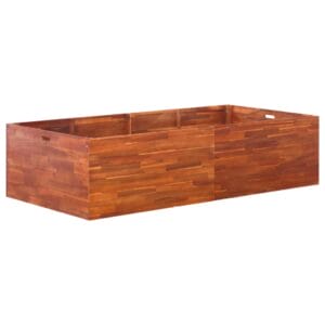 Garden Planter Acacia Wood 200x100x50 cm