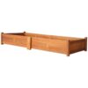 Garden Planter Acacia Wood 200x50x25 cm