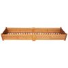 Garden Planter Acacia Wood 200x50x25 cm