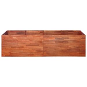Garden Planter Acacia Wood 200x50x50 cm