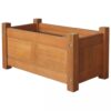 Garden Planter Acacia Wood 50x25x25 cm