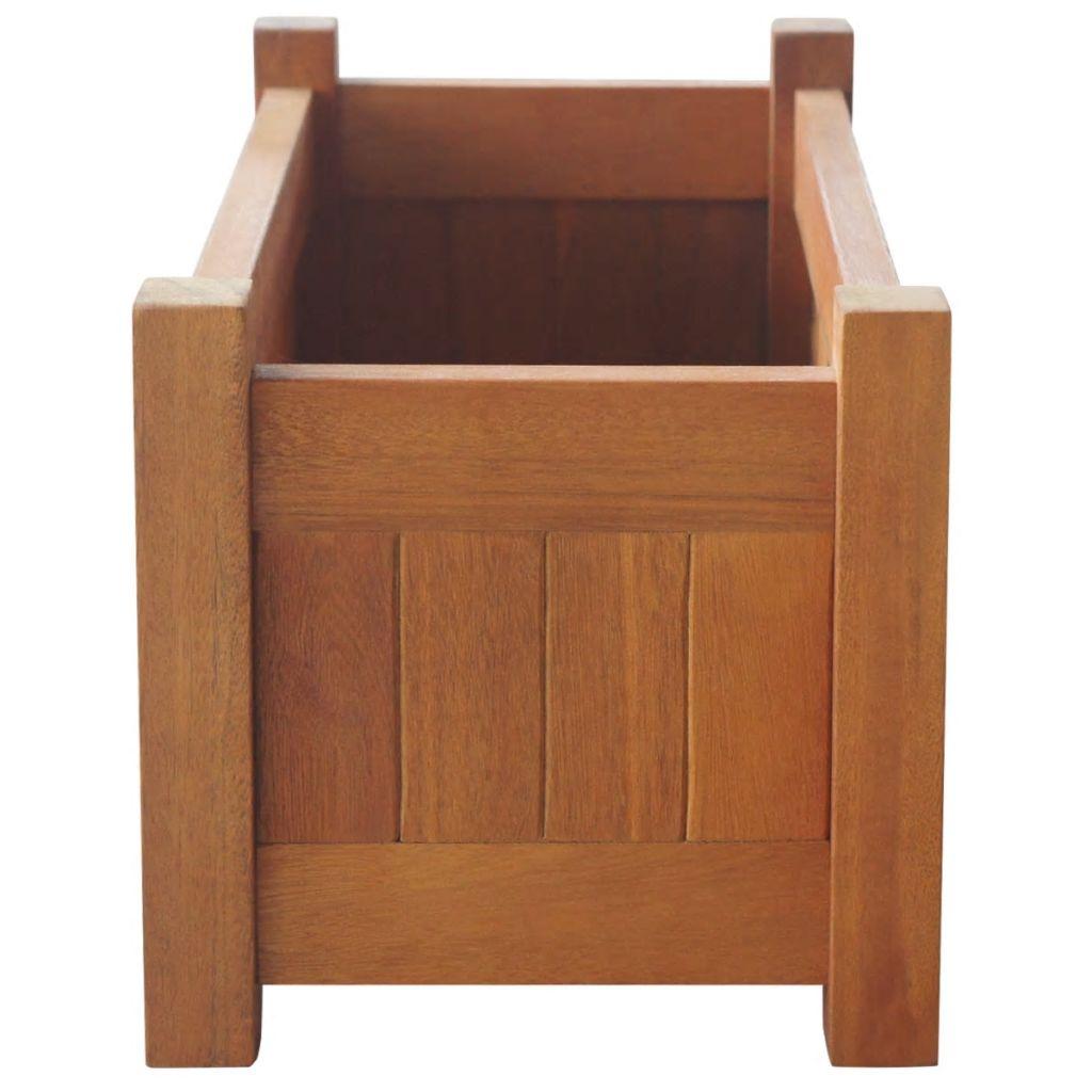 Garden Planter Acacia Wood 50x25x25 cm