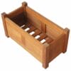 Garden Planter Acacia Wood 50x25x25 cm